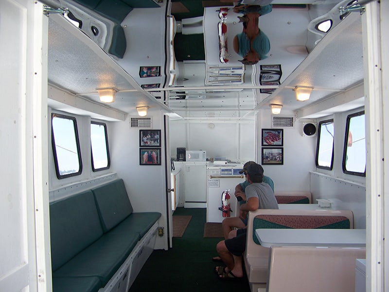 Interior of the Emerald Spirit fishing vessel