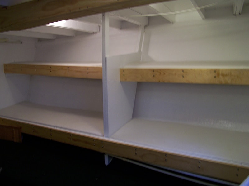 Bed-bunks on the Emerald Spirit fishing vessel